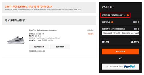 korting nike schoenen|nike promotiecode.